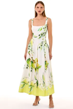 ALEXANDRA DRESS - ANISA IVORY LEMON