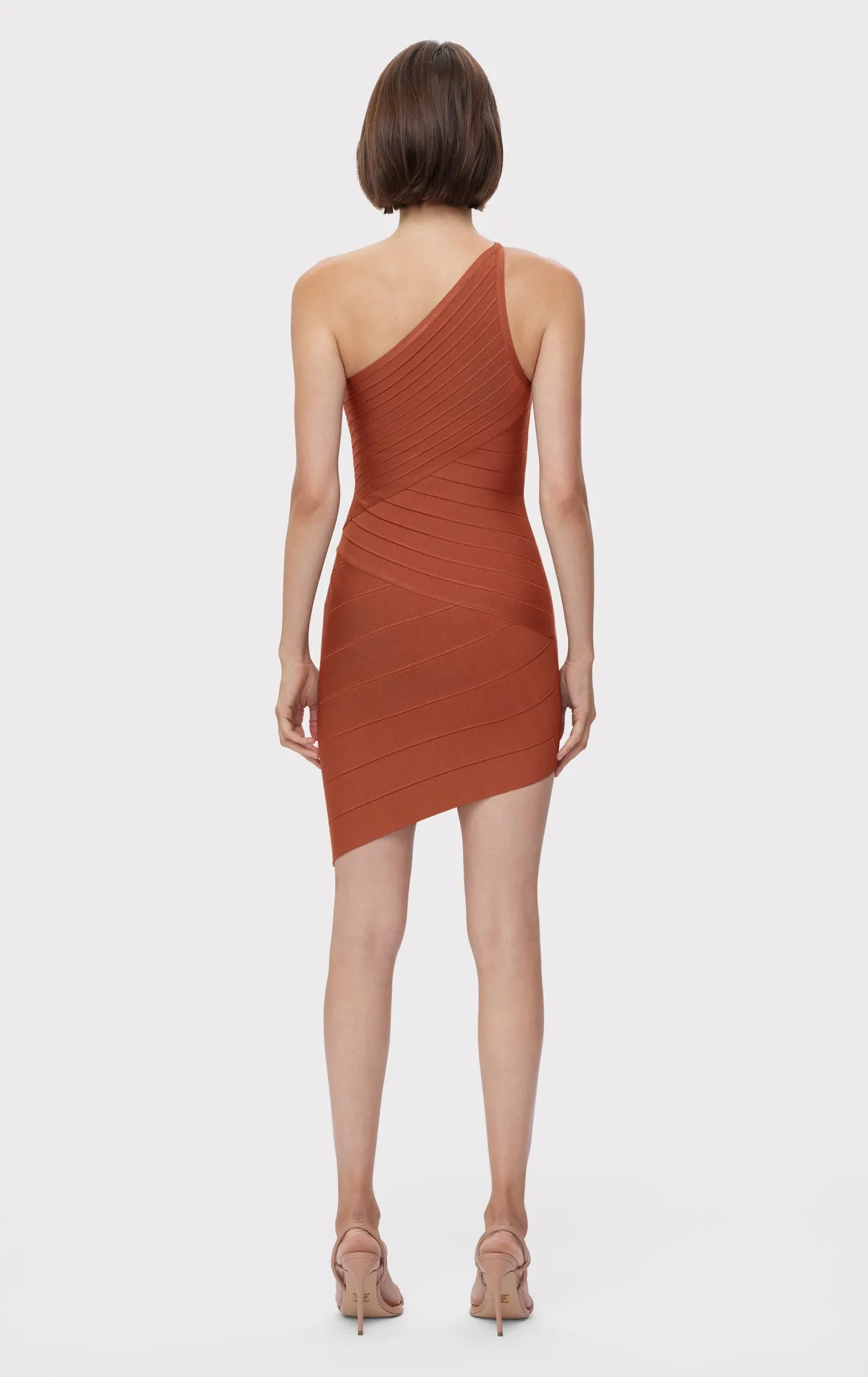 ASYMMETRICAL S/L MINI DRESS