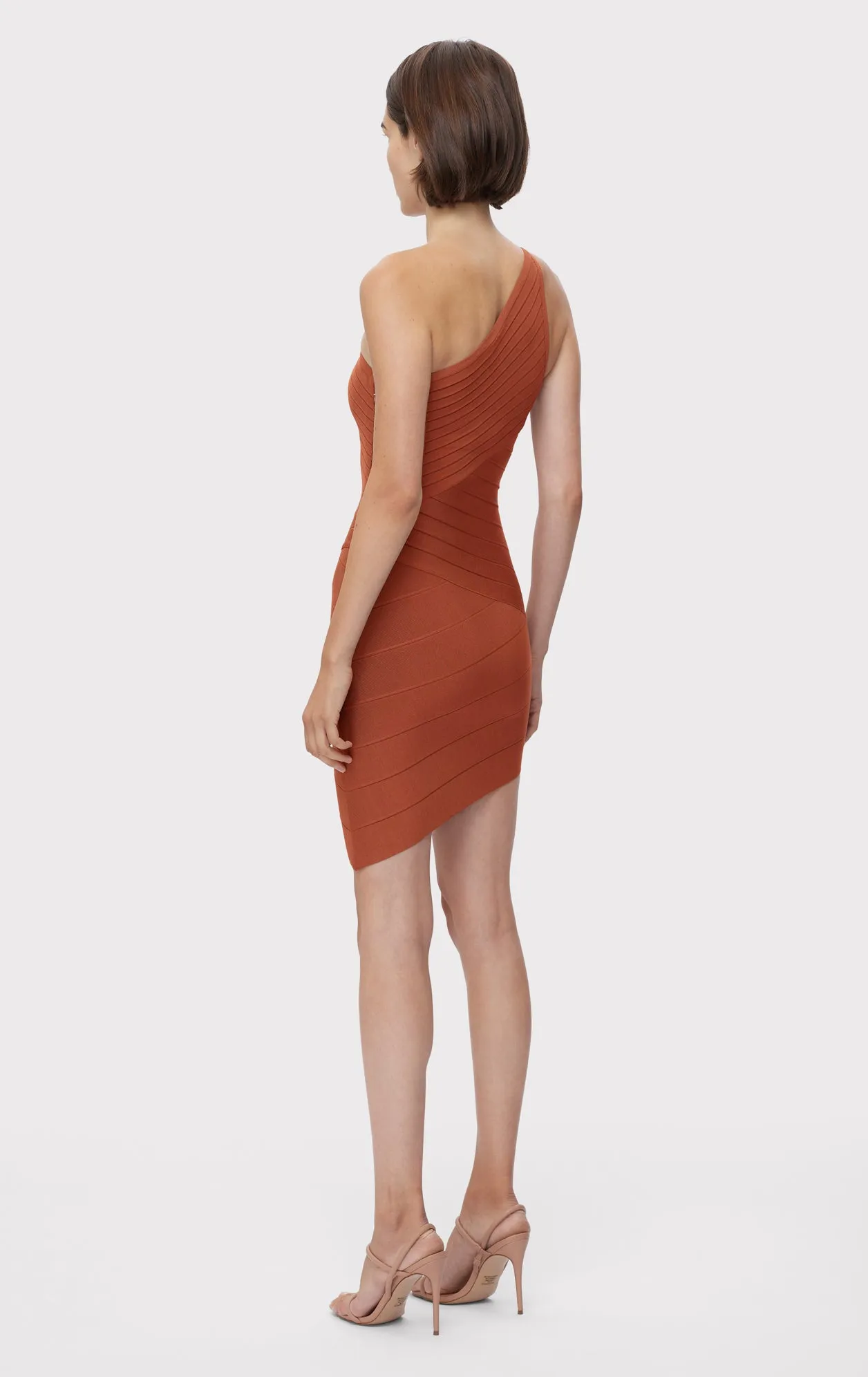 ASYMMETRICAL S/L MINI DRESS