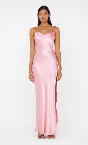 AYALA COWL NECK MAXI DRESS - DUSTY PINK