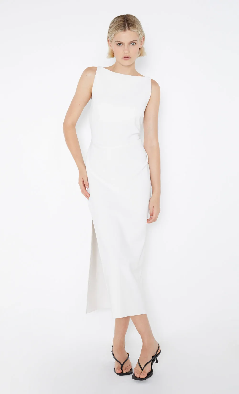 BE MINE TUCK DRESS - IVORY