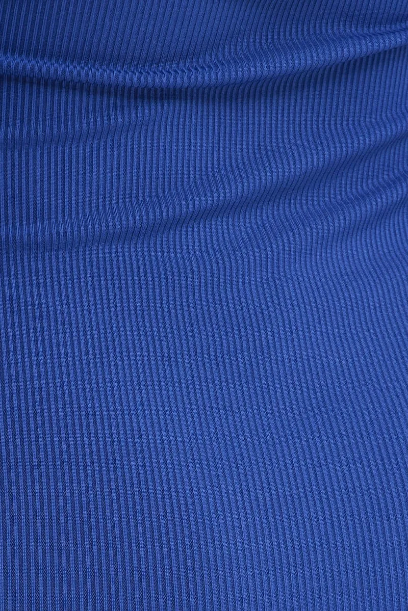 Blue Cut Out Bodycon Party Dress