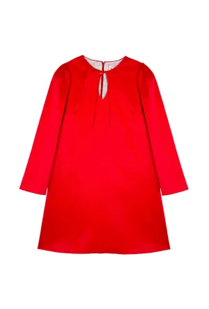 Buru   Pencil & Paper Co. The CZ Shift Dress - Red Satin