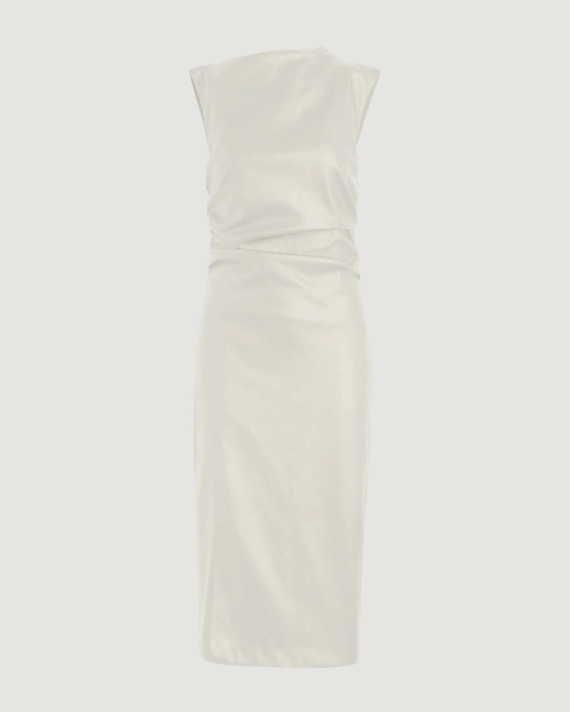 Channing Vegan Leather Wrap-Neck Dress (Petite)