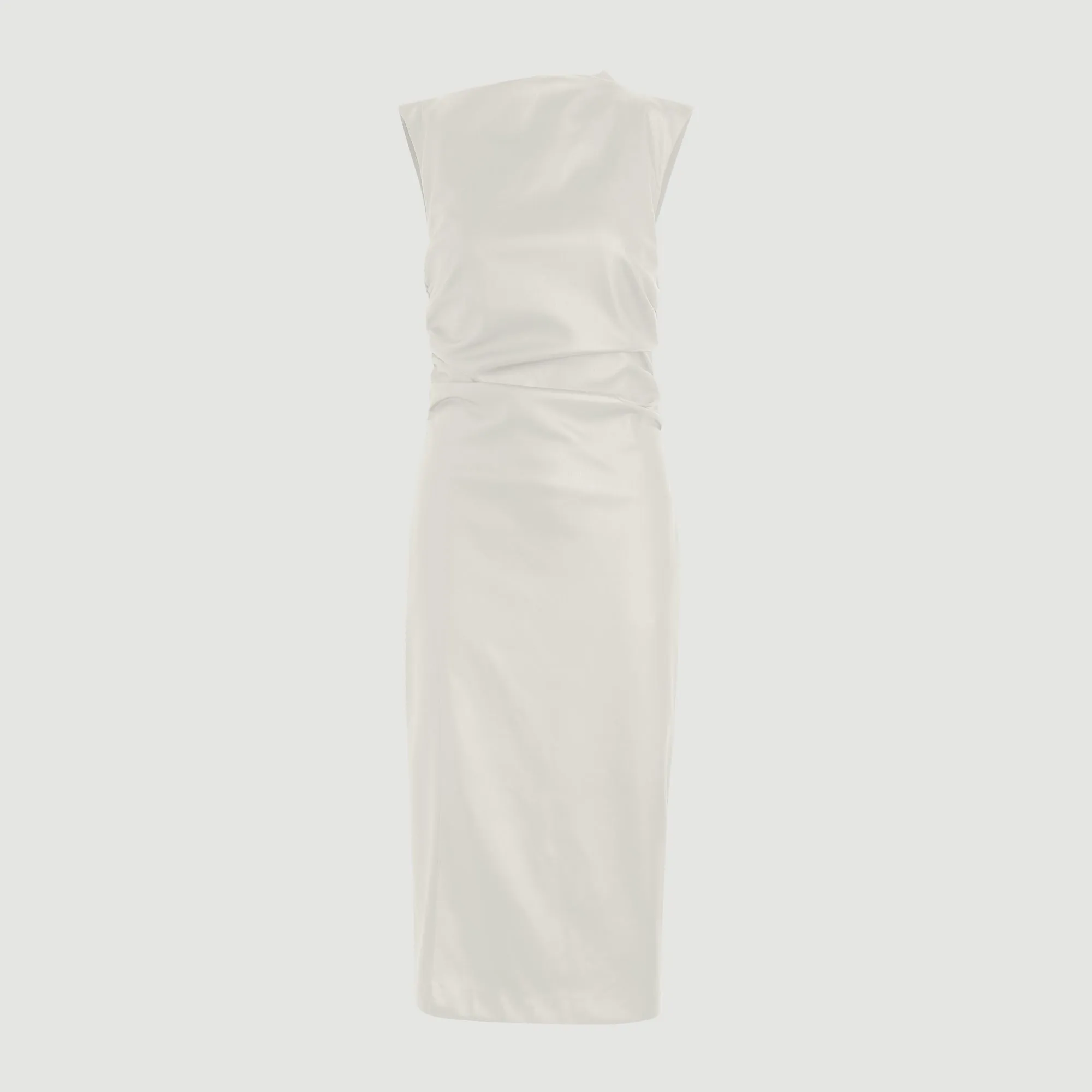 Channing Vegan Leather Wrap-Neck Dress (Petite)