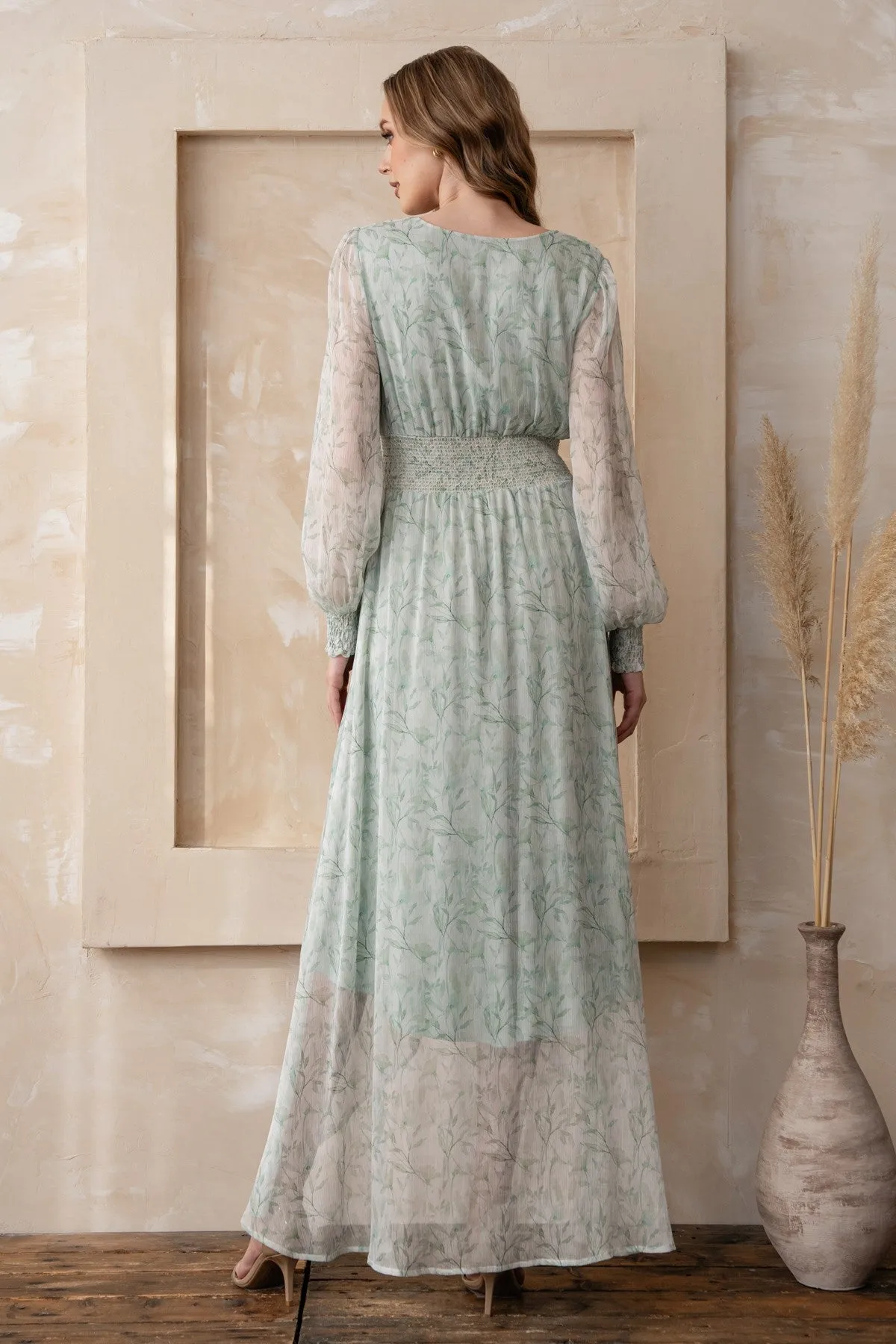 Esther Dress is Sage