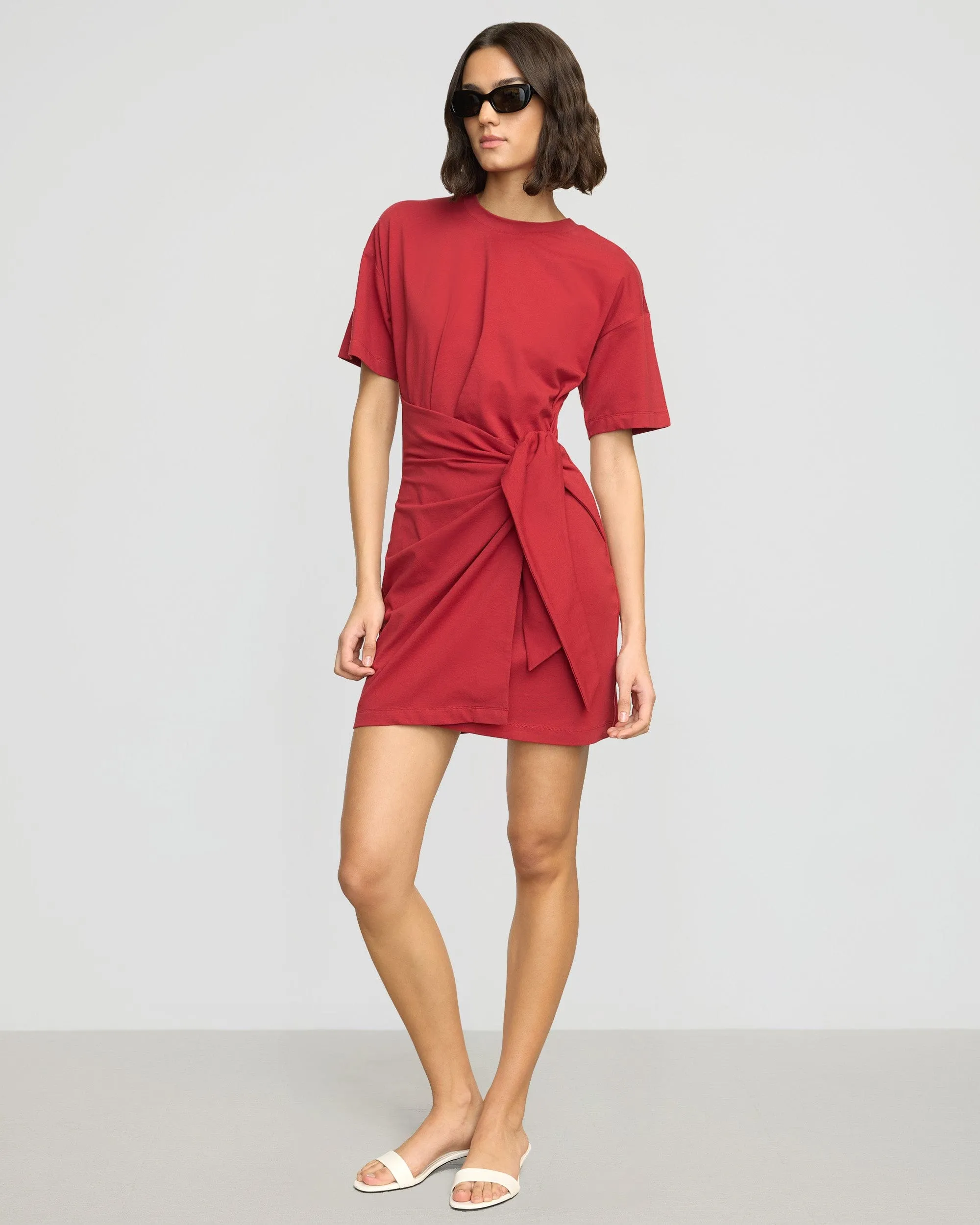 Fallon Organic Cotton T-Shirt Wrap Dress