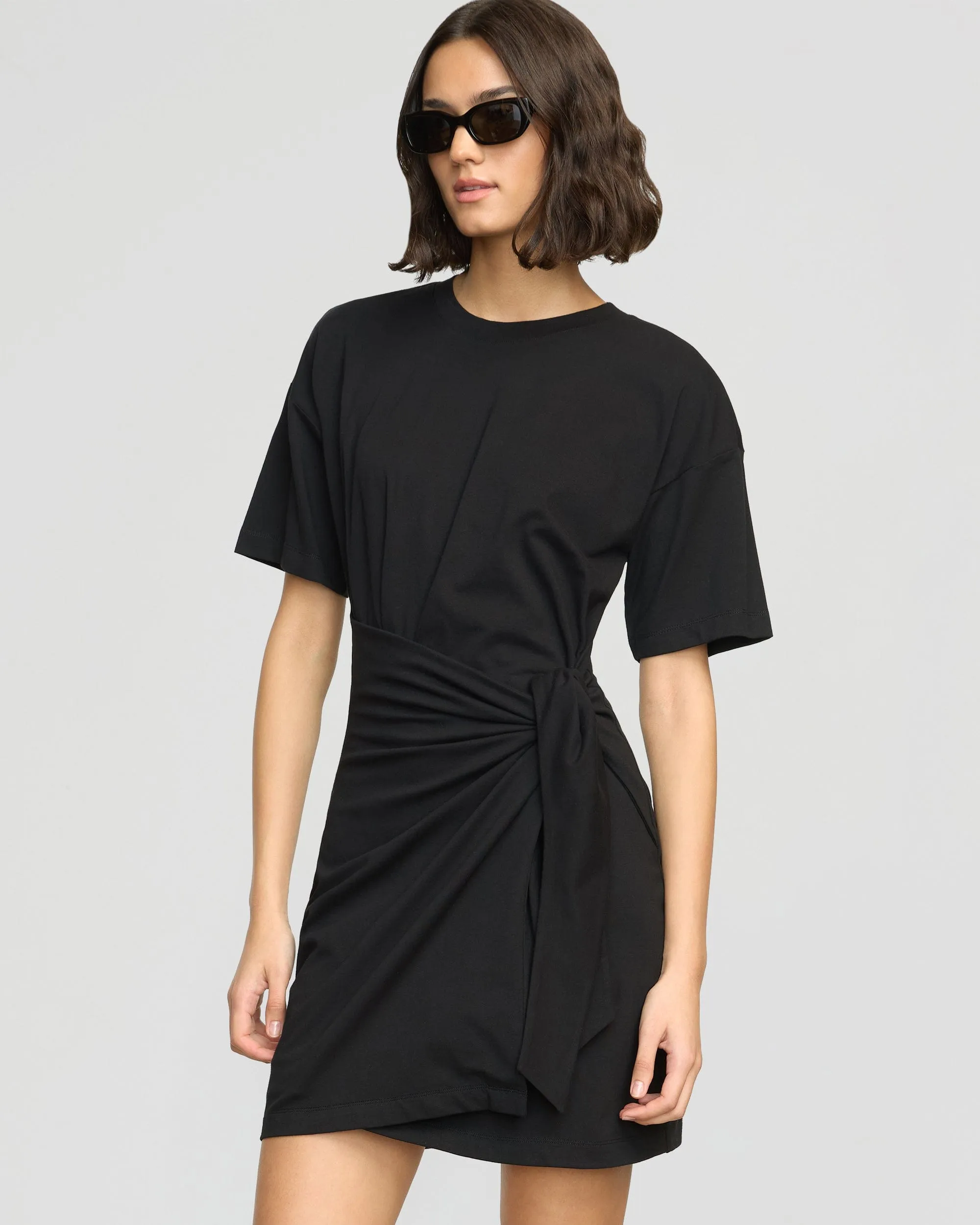 Fallon Organic Cotton T-Shirt Wrap Dress