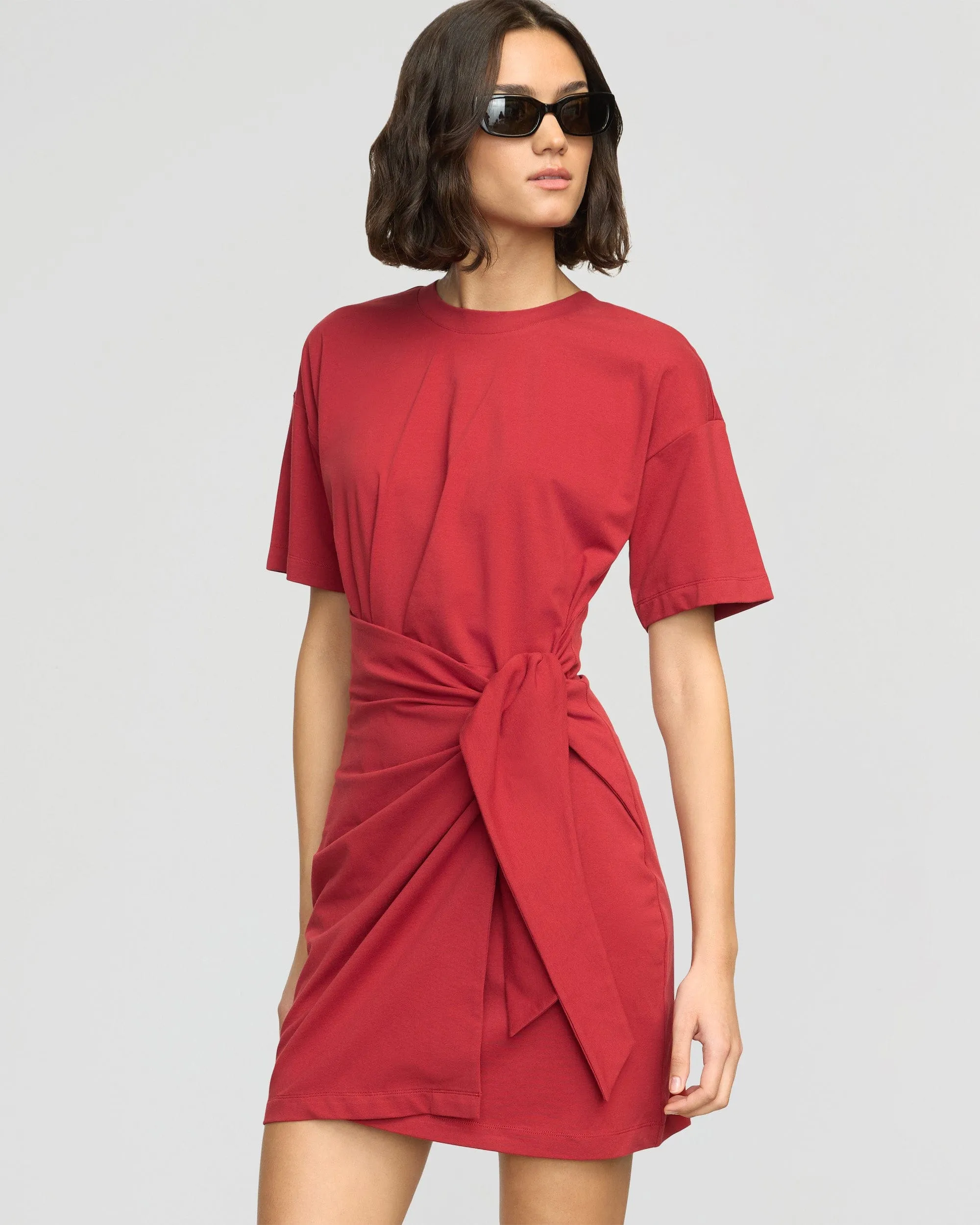 Fallon Organic Cotton T-Shirt Wrap Dress