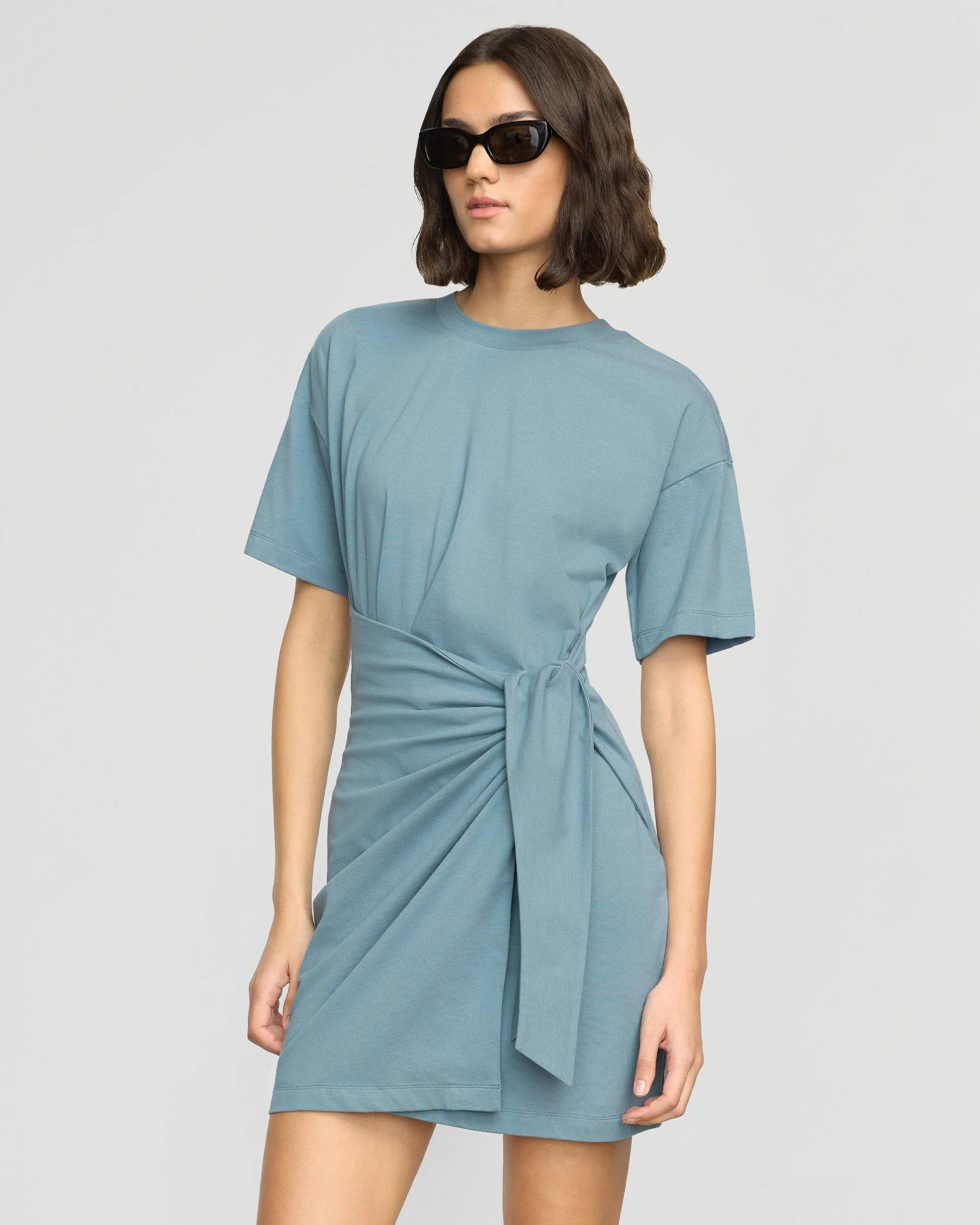Fallon Organic Cotton T-Shirt Wrap Dress