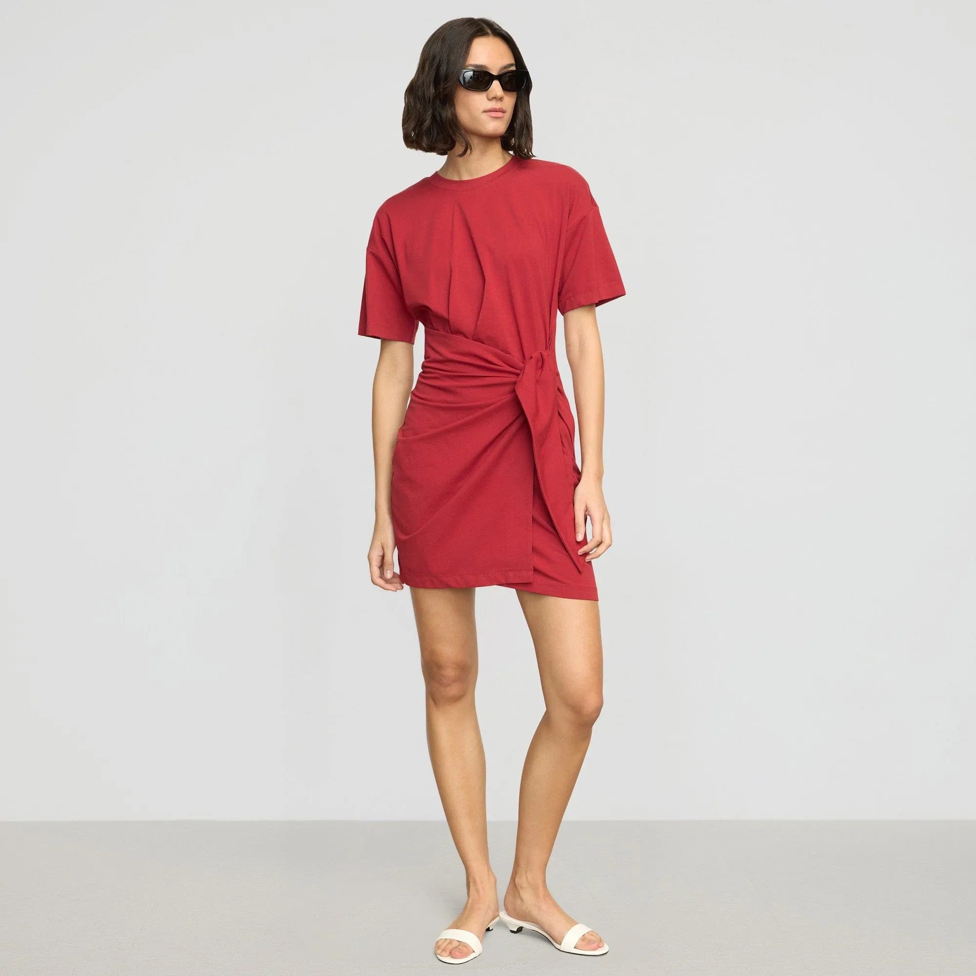 Fallon Organic Cotton T-Shirt Wrap Dress