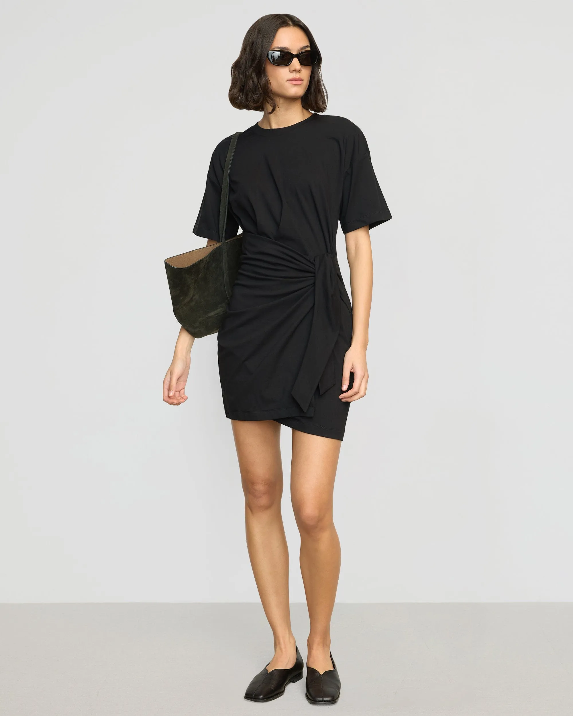 Fallon Organic Cotton T-Shirt Wrap Dress