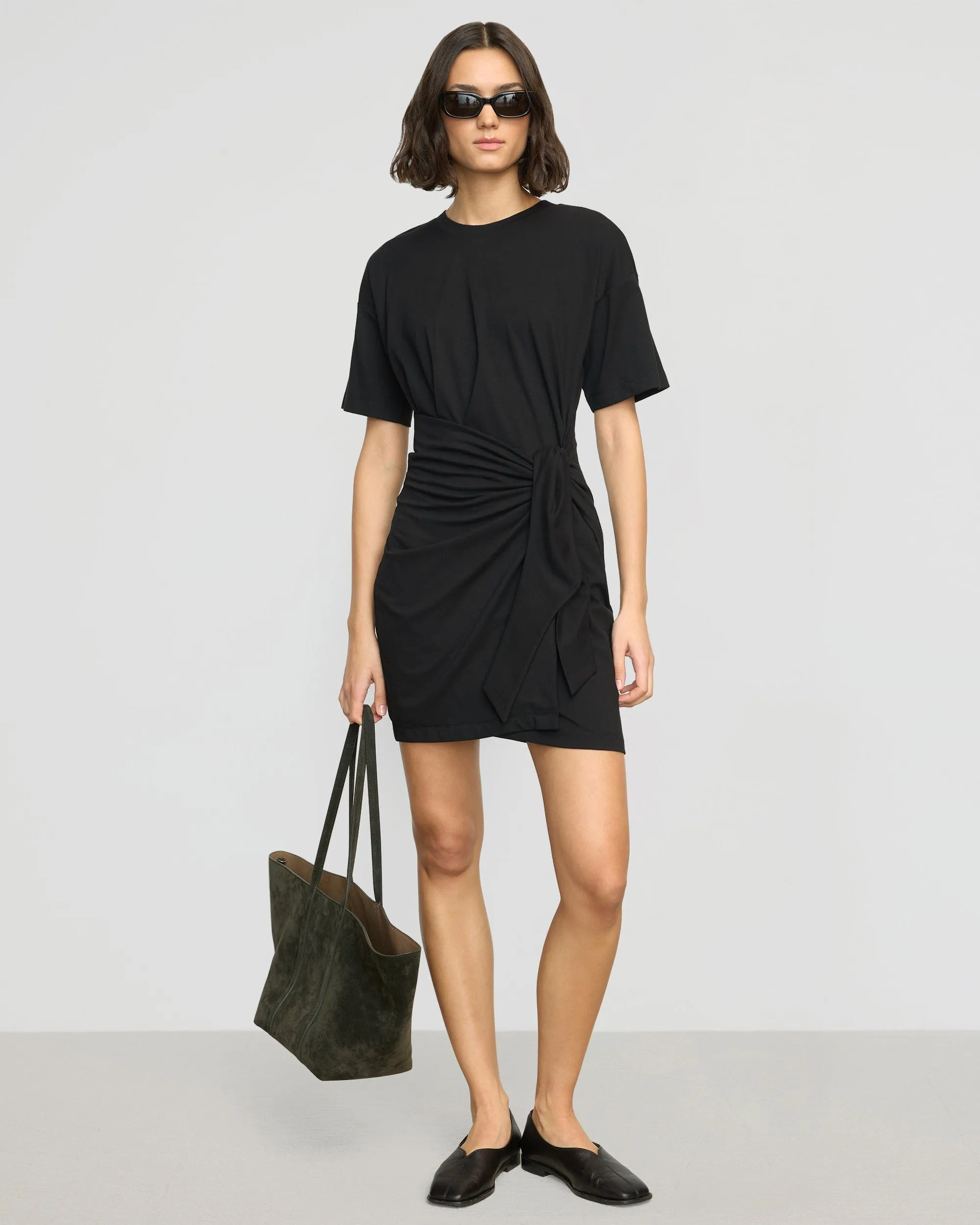 Fallon Organic Cotton T-Shirt Wrap Dress
