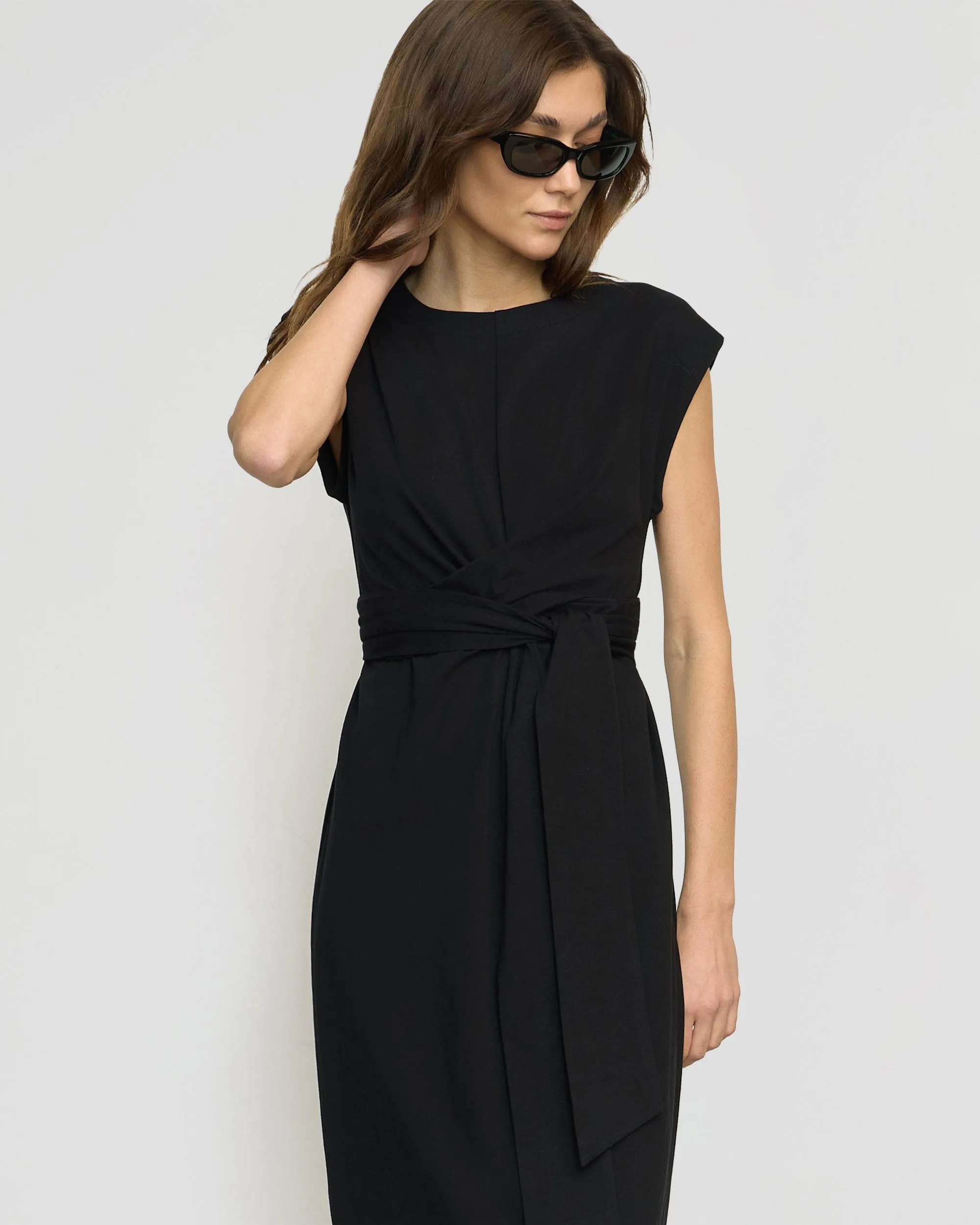 Fei Tie-Front Organic Cotton Dress