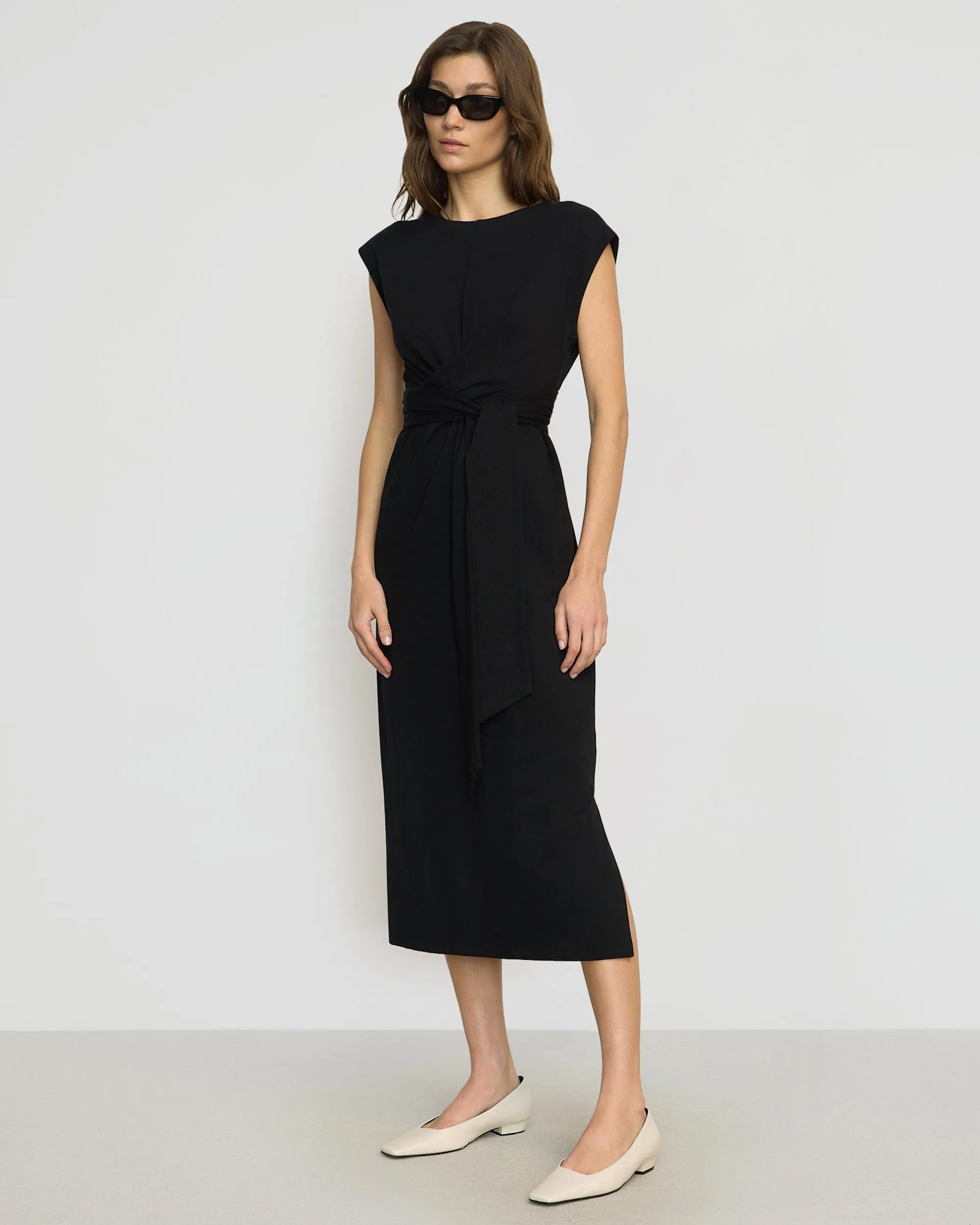 Fei Tie-Front Organic Cotton Dress