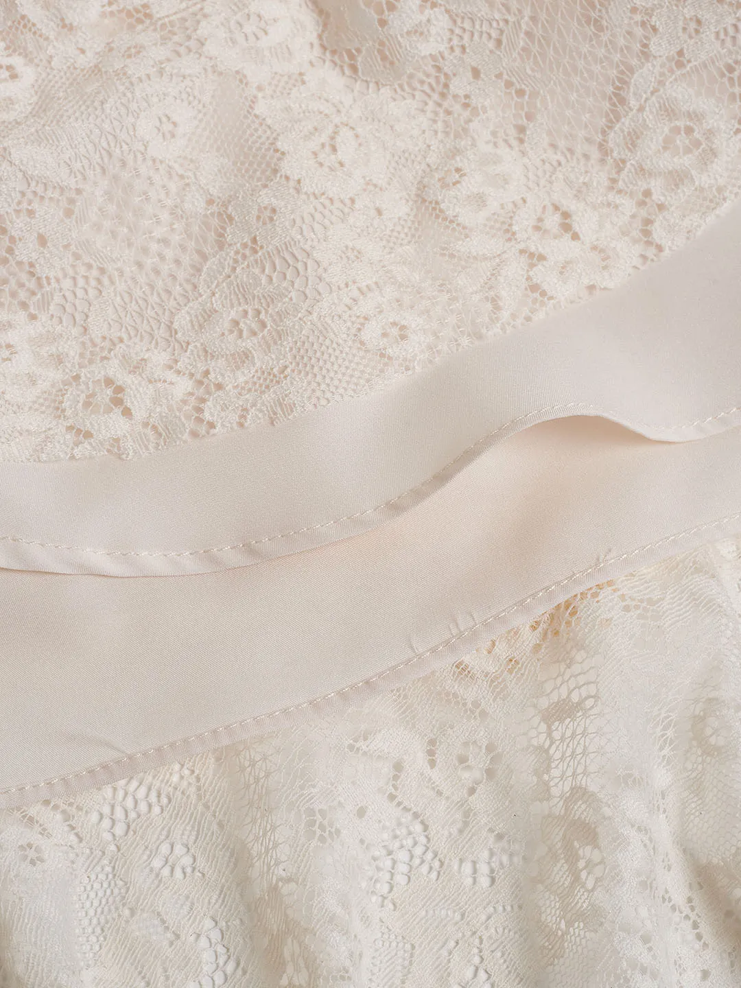【Final Sale】Emberlynn V Neck Puff Sleeve Lace Dress