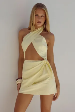 LEMON POPPY MINI DRESS