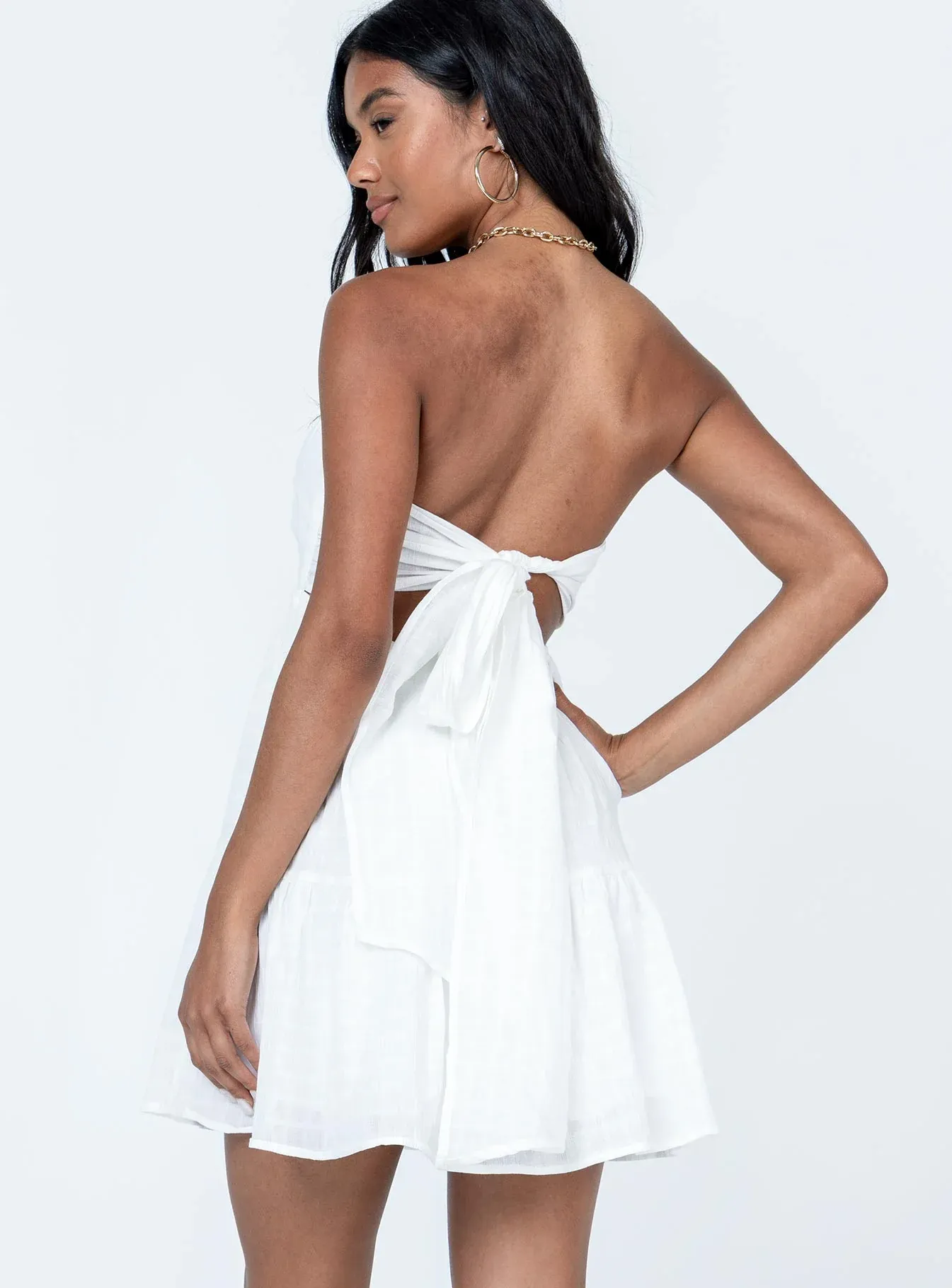 Love Affair Mini Dress White