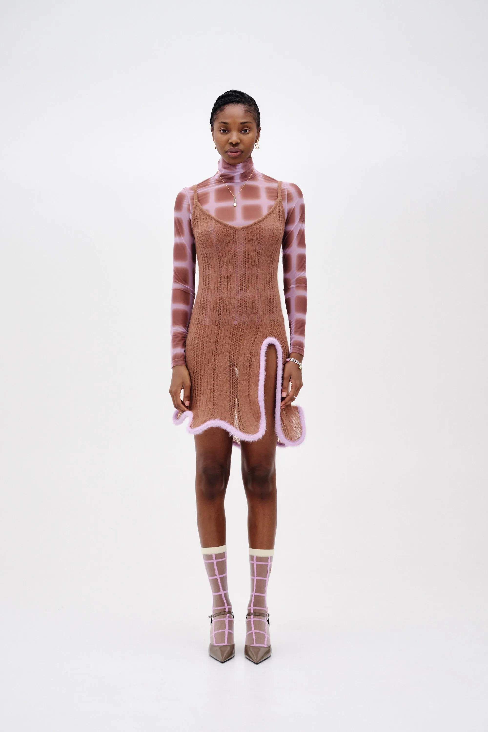 MALFOY ALPACA WAVY TANK DRESS