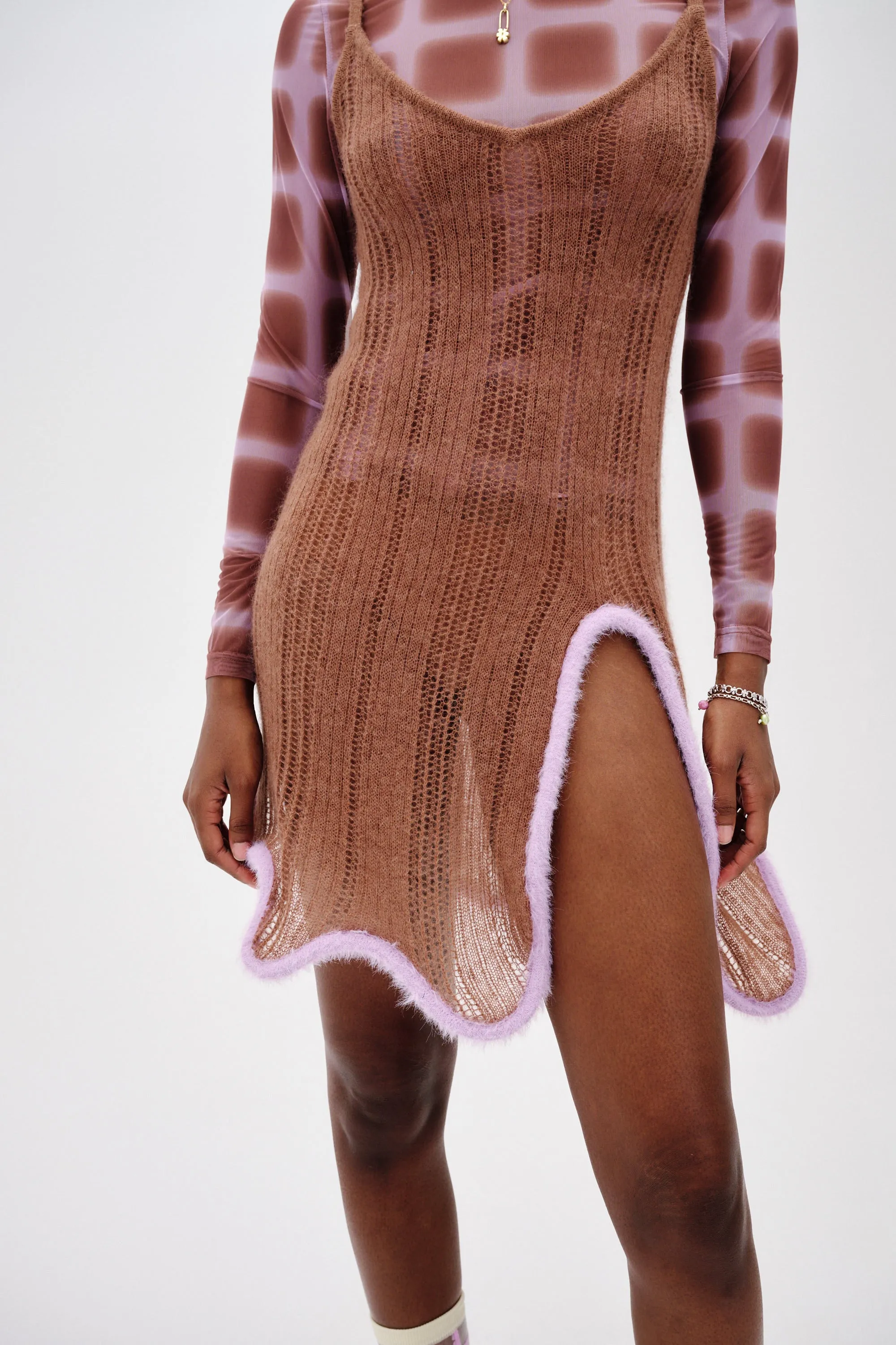 MALFOY ALPACA WAVY TANK DRESS