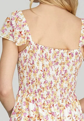 Meadow Muse Midi Dress in Cream