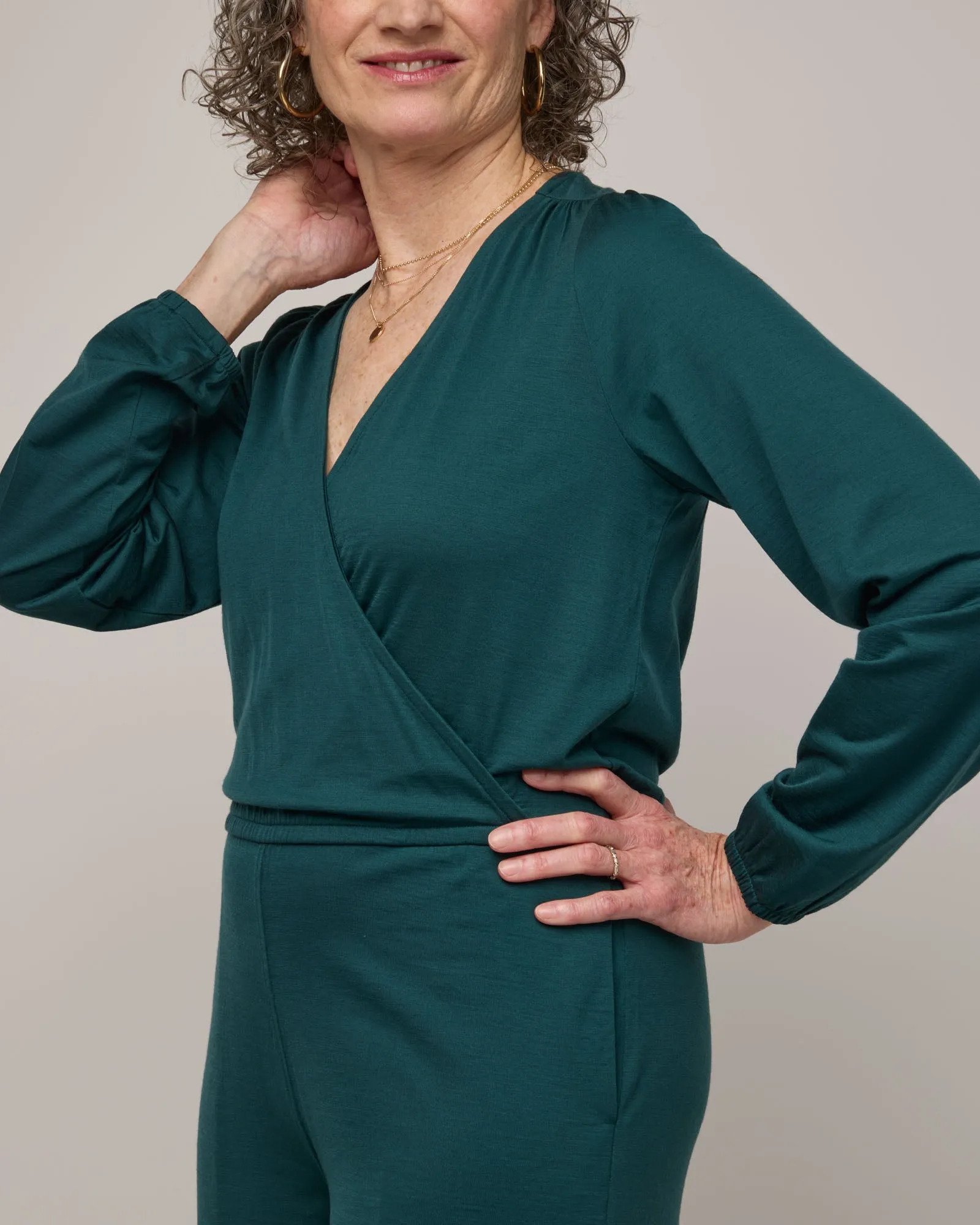 Paisley Wrap Jumpsuit