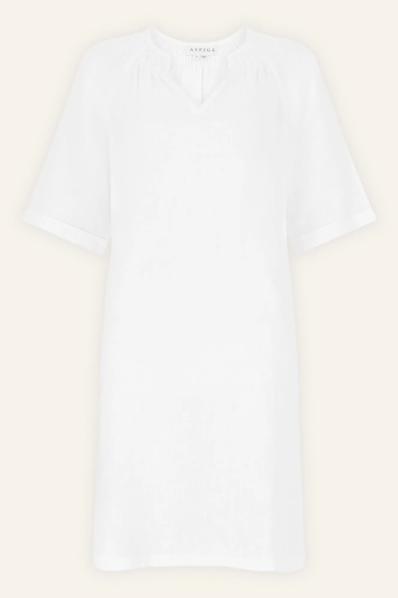 Paxos Linen Dress | White