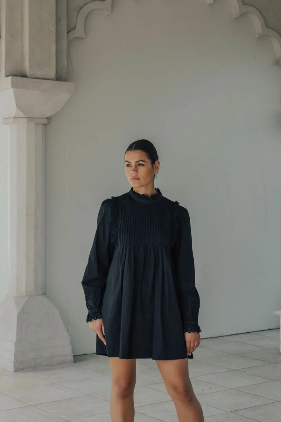 Pearl Black EOL Mini Dress