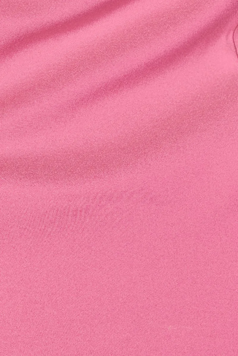 Pink Bodycon Dress Sleeveless Mini