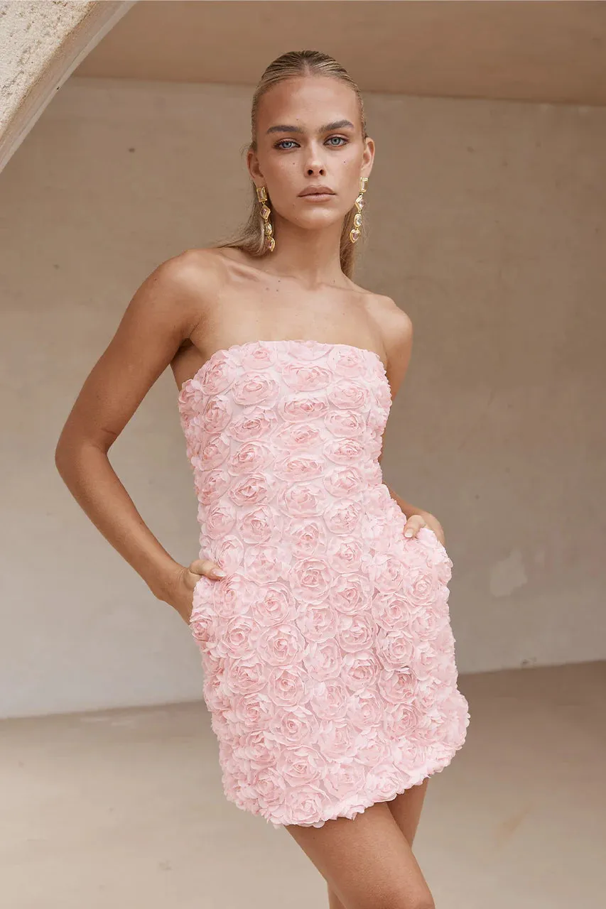PINK ROSALINE MINI DRESS