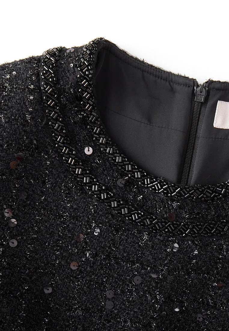 Stardust Checker Patch-pocket Dress