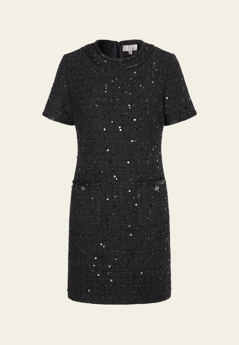 Stardust Checker Patch-pocket Dress