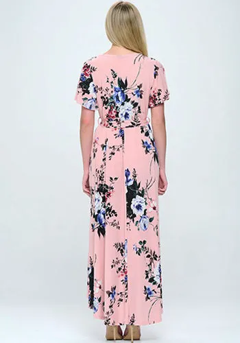 Summer in Spain Hi Lo Dress in Pink