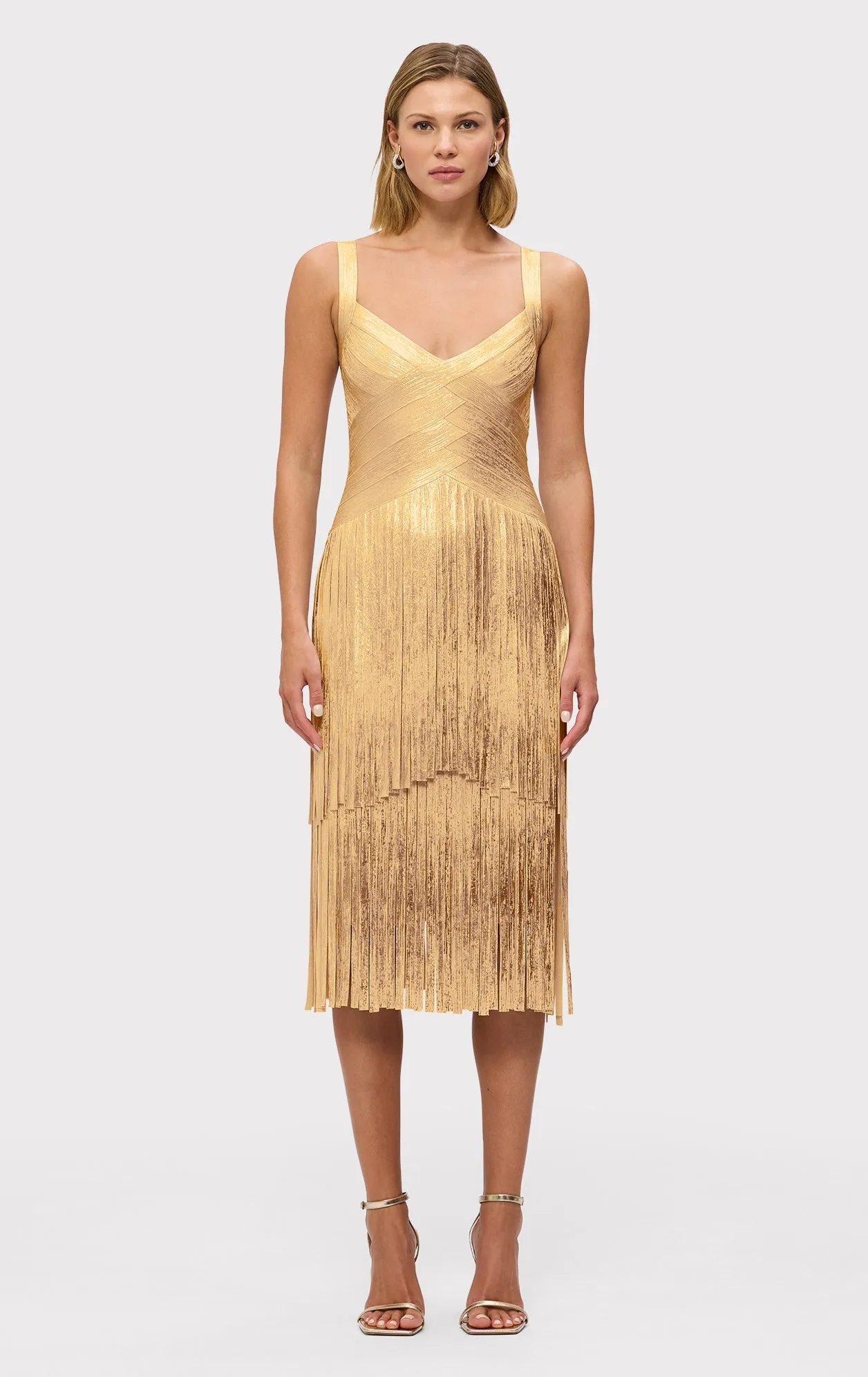 THE METALLIC MISCHA DRESS