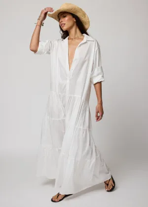THE TIERED SHIRT MAXI DRESS