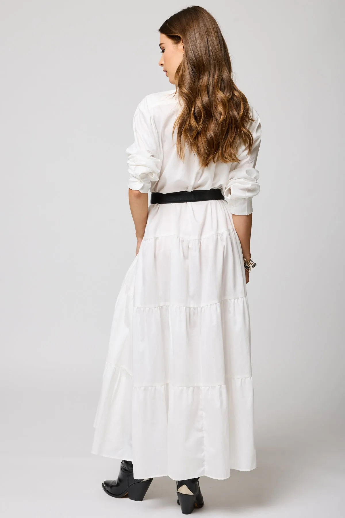 THE TIERED SHIRT MAXI DRESS