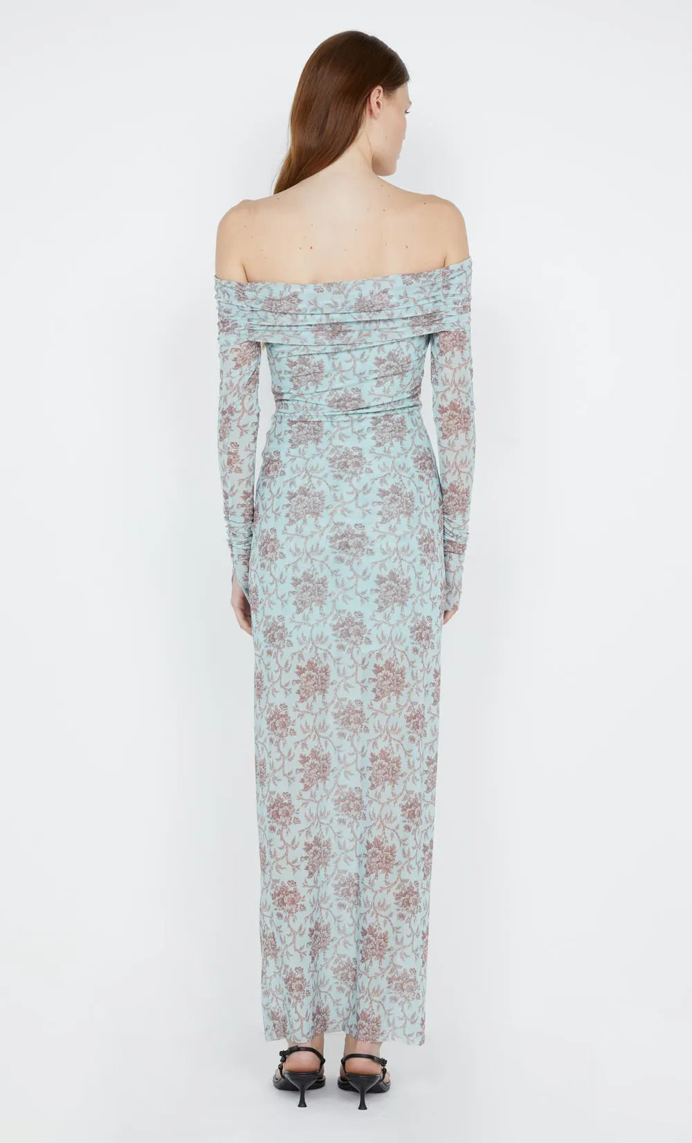 TWIGGY LONG SLEEVE GATHERED DRESS - JUNIPER FLORAL