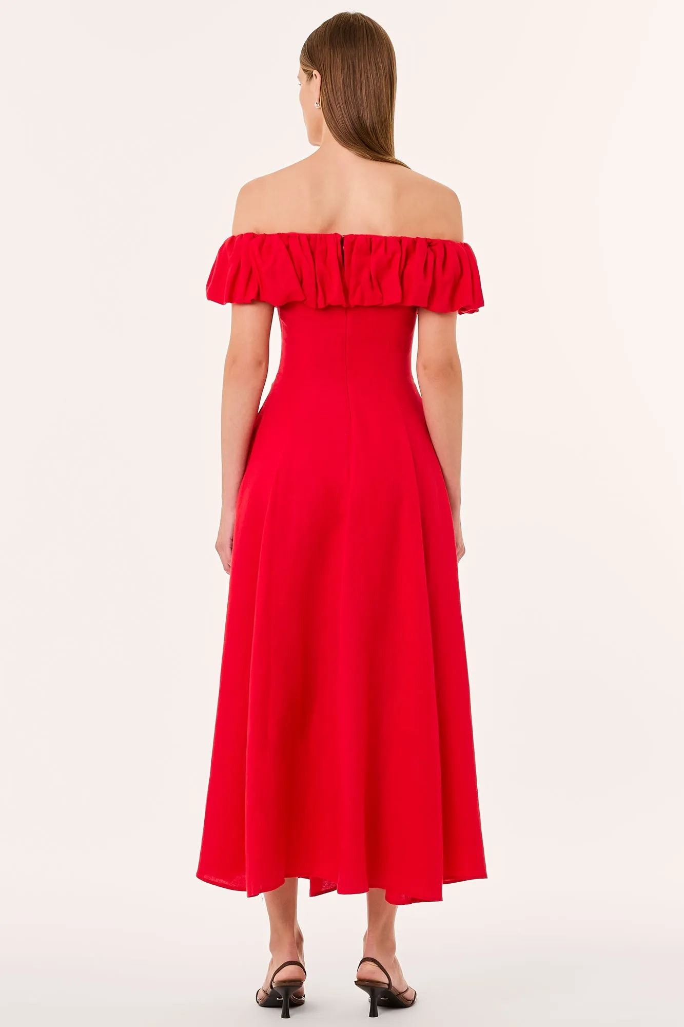 YARA DRESS - SCARLET