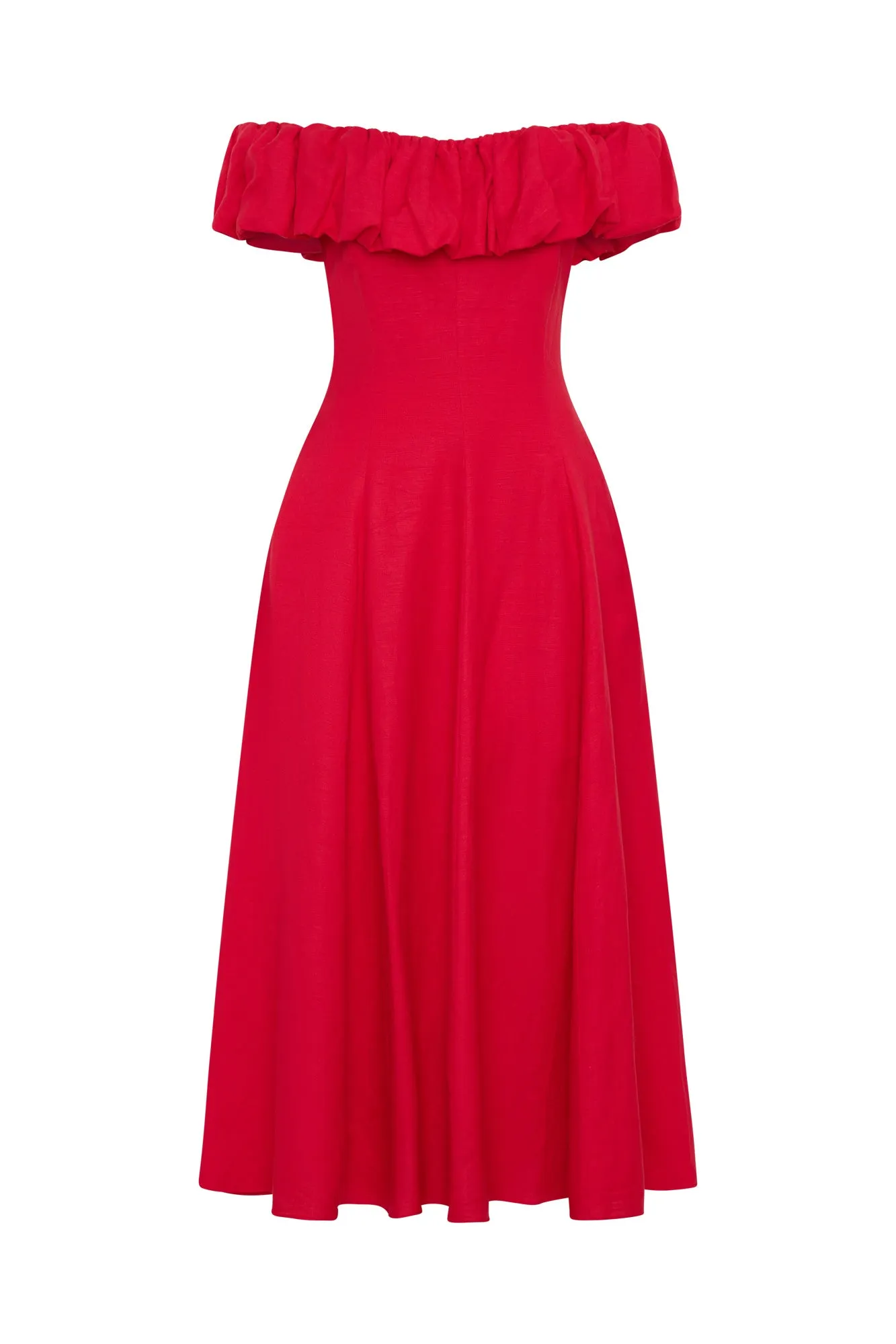 YARA DRESS - SCARLET