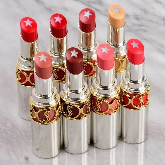 YSL Rouge Volupte Rock 'N Shine Glitter Star Core Sparkling Colour & Shine